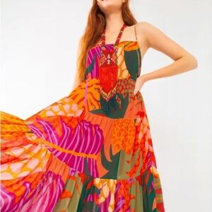 FARM Rio Vibrant Jungle Midi Dress